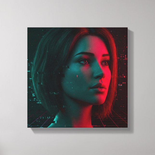 Toile étirée Neon Echo (Recto)
