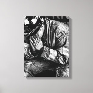 Toile étirée par courage