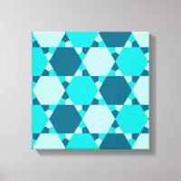 Étoile bleue de David Motif d'illusion optique