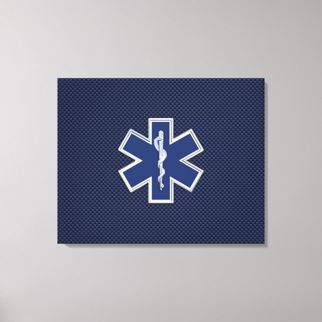 Toile Étoile de vie Services Médicales d'urgence paraméd (Recto)