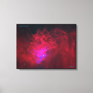 Toile Étoile flamboyante Nebula IC405