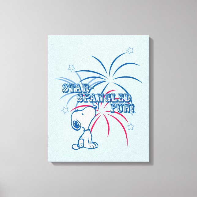 Toile Étoile Snoopy Fun Spangé (Recto)