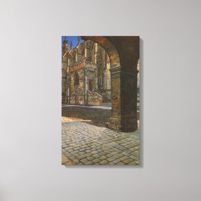 Toile Eton College Chapelle par Anna Alma Tadema (Recto)