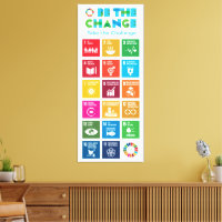 Être le changement Inspirationnel Poster Objectifs