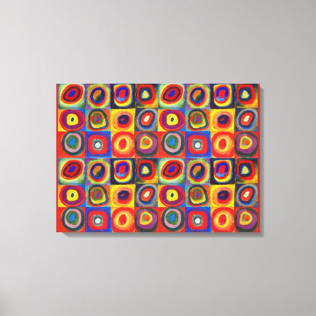 Toile Étude de couleur par Wassily Kandinsky (Recto)