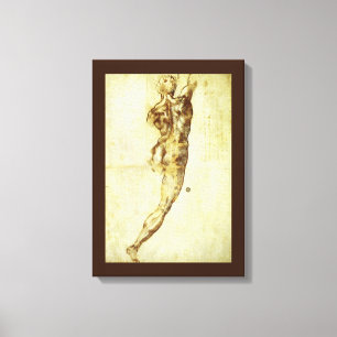 Toile Étude de Michel-Ange pour la Bataille de Cascina