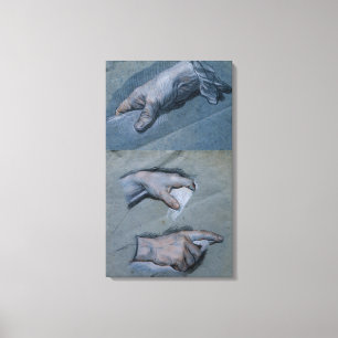 Toile Étude des mains d'un homme
