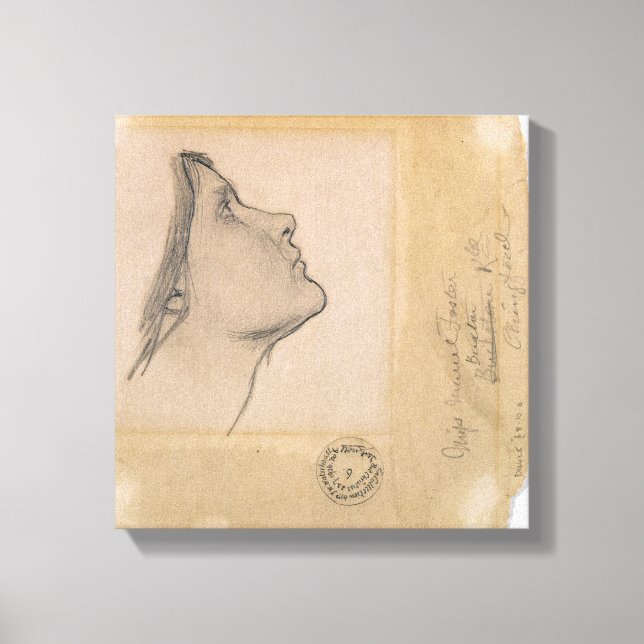 Toile Étude pour 'Lamia', c.1904-05 (crayon sur papier) (Recto)