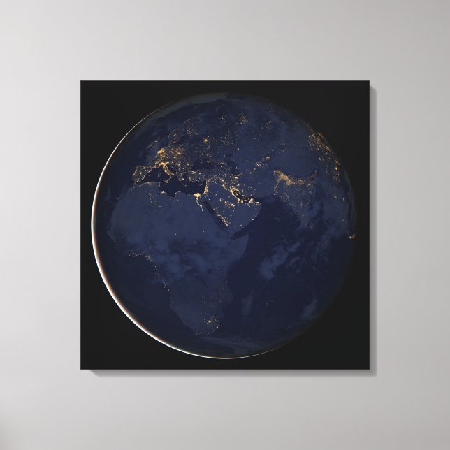 Toile Europe, Afrique et Moyen-Orient Lumières De La Vil (Recto)