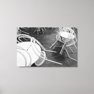 Toile Europe, France, Paris. Chaises, Jardin du 4