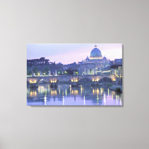 Toile Europe, Italie, Rome, Le Vatican. St-Pierre &
