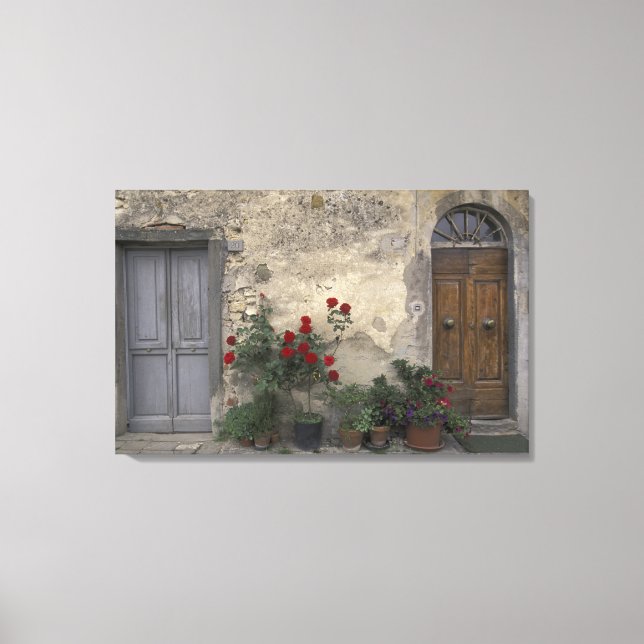 Toile Europe, Italie, Toscane, Chianti, porte toscane ; (Recto)