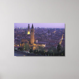 Toile Europe, Italie, Vérone, Vue du Castel S.