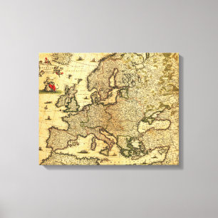 Toile EuropePanoramic MapEurope 3