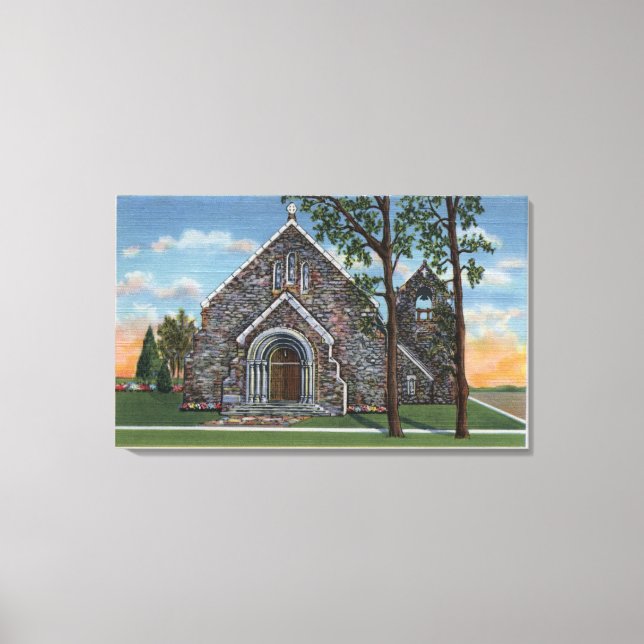 Toile Evanston, WY - Church of St. Mary Magdalene View (Recto)