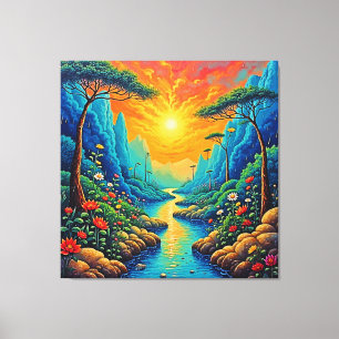 Toile Évasion vers la nature Art Design