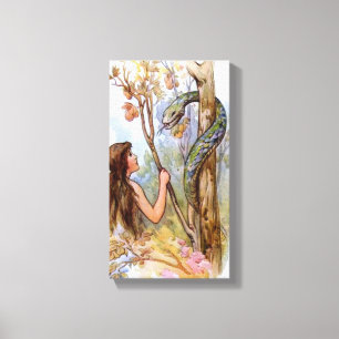Toile Eve Et Le Serpent Canvas Imprimer