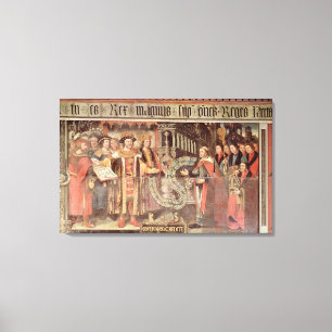Toile Évêque Robert Sherburne avec Henry VIII