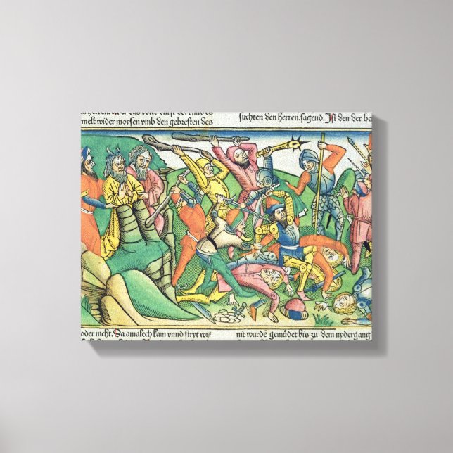 Toile Exode 17 8-15 Aaron et heures de soutien Les mains (Recto)