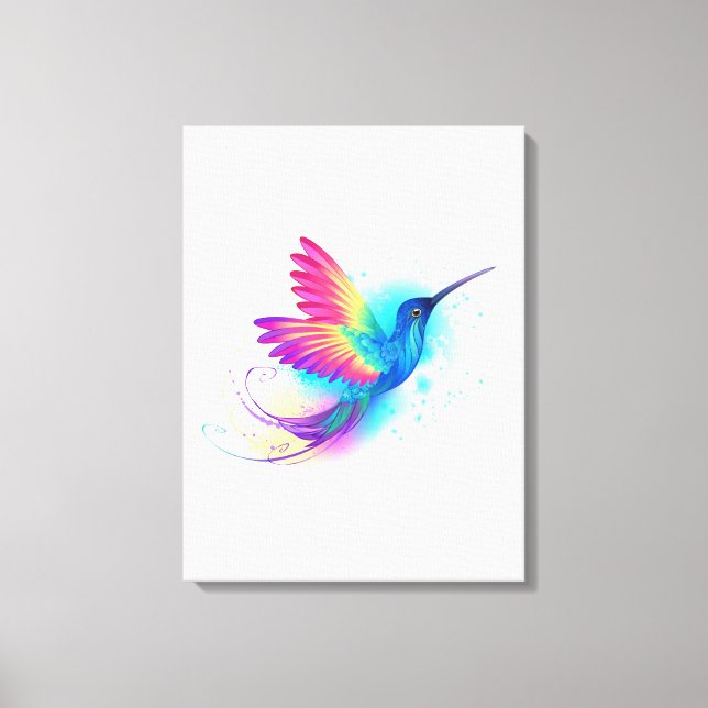 Toile Exotic Rainbow Hummingbird (Recto)