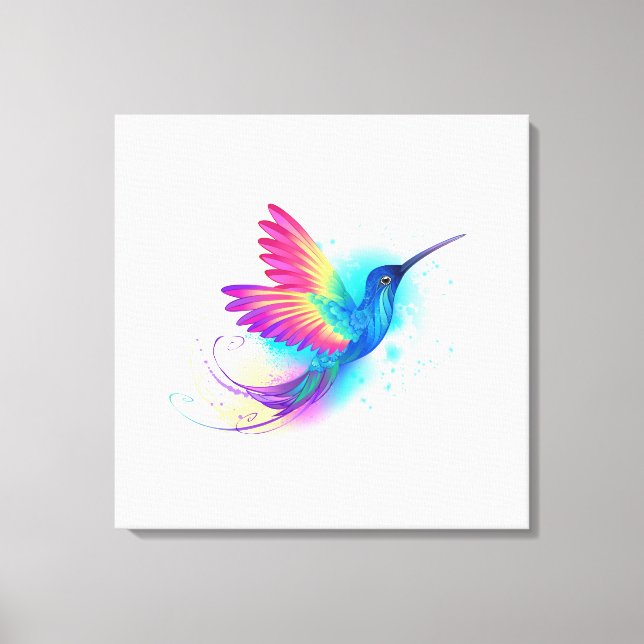 Toile Exotic Rainbow Hummingbird (Recto)