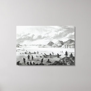 Toile Expédition passant par le point Lata sur