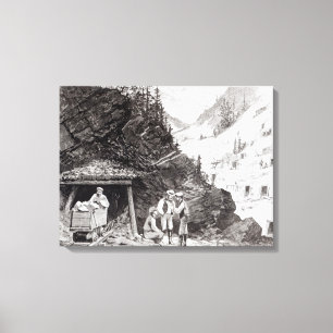 Toile Exploitation d'or et d'argent
