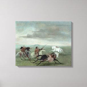 Toile Exploits de Comanche de l'équitation martiale,