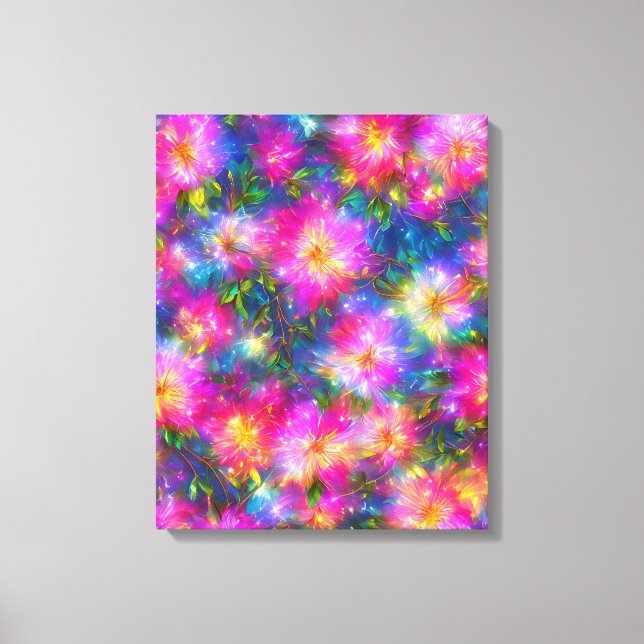 Toile Explosion florale Abstraite (Recto)