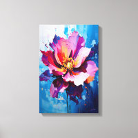 Explosion florale éclatante Art floral Abstrait
