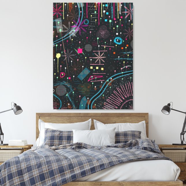 Toile Expressionnisme abstrait maximaliste (Insitu(Chambre))