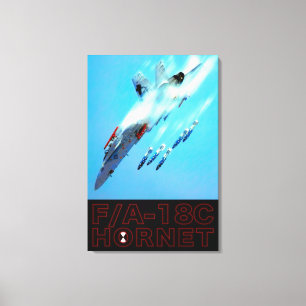 Toile F/A-18C HORNET 24x36