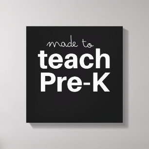 Toile Fabriqué pour enseigner prek drôle professeur de p