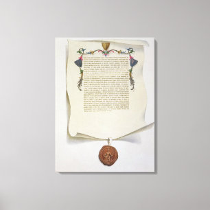 Toile Fac-similez l'édition de la Magna Carta, les