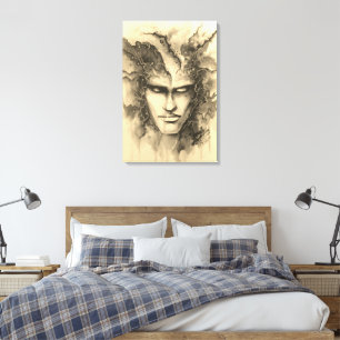 Toile Face d'aquarelle