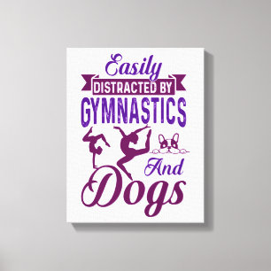 Toile Facilement distrait par la gymnastique et les chie