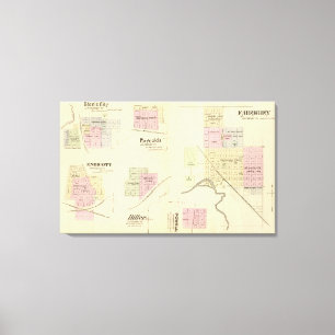 Toile Fairbury et ville de Steele, Nébraska