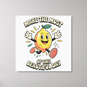 Toile Faire le Maximum – Affiche d'Art de Citron