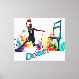 Toile Fait : La Tendance Ultimate Slam Dunk Basketball