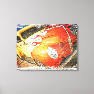 Toile faite sur commande grunge de camion