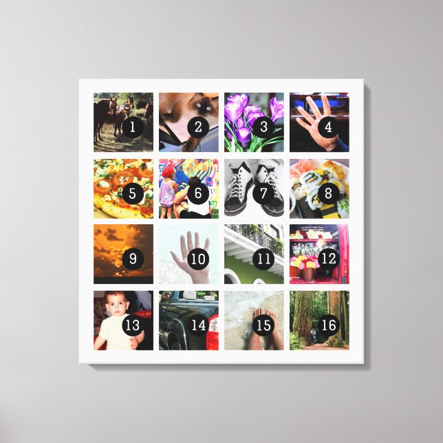 Toile Faites facilement votre propre photo Art avec 16 i (Recto)