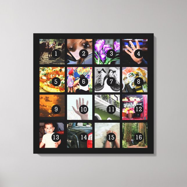 Toile Faites facilement votre propre photo Art avec 16 i (Recto)