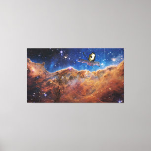 Toile Falaises cosmiques Carina Nebula Space Webb Telesc