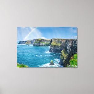 Toile Falaises de Moher Rainbow, Irlande