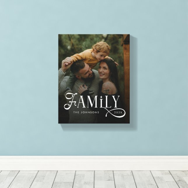 Toile Famille de caractères modernes Personnalisé avec p (Insitu (Plancher de Bois))
