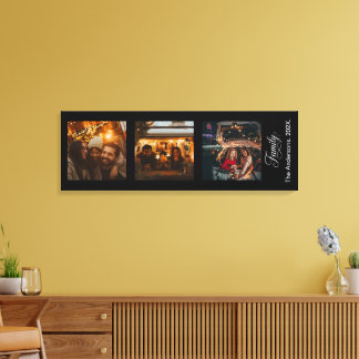 Toile Famille de caractères modernes personnalisée 3 Pho