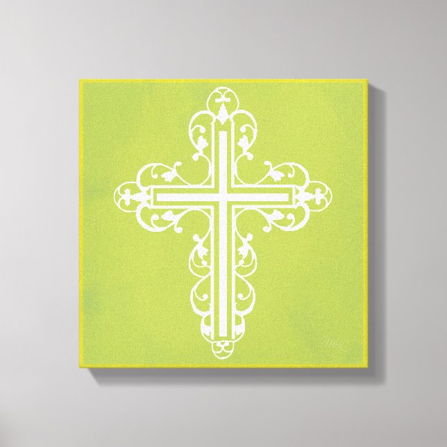 Toile Fancy Cross Design No. 12 Crème (Recto)
