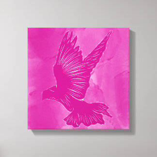 Toile Fancy Holy Spirit Dove Abstrait - Rose