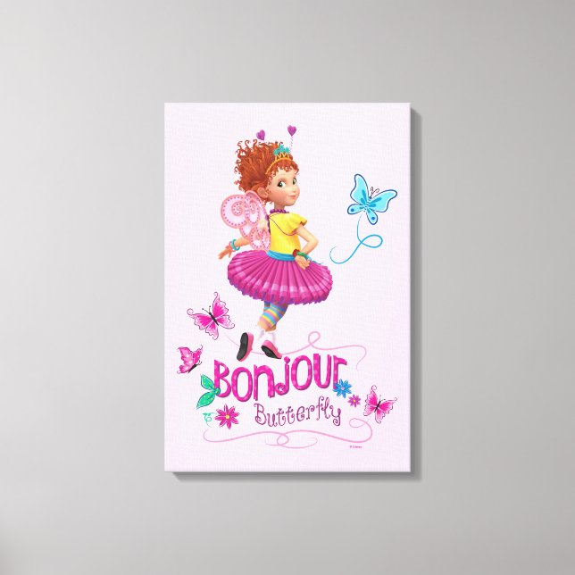 Toile Fancy Nancy | Bonjour Butterfly (Recto)