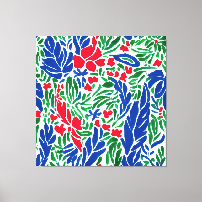 Toile Fantasia florale : Le jardin des rêves de Matisse (Recto)